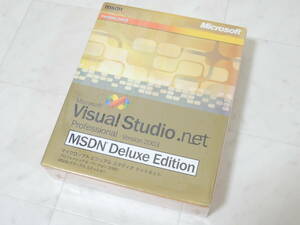 A-05015●未開封 Microsoft Visual Studio .net Professional Edition 2003 MSDN Deluxe(マイクロソフト ビジュアル スタディオ Basic)