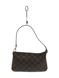 LOUIS VUITTON◆ポシェット・アクセソワール_ダミエ・エベヌ_BRW/PVC/BRW/LOUIS VUITTON/