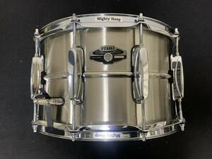 送料無料 美品 廃番 TAMA Brass snare 14×8 MADE IN JAPAN タマ ブラス スネア ドラム dw