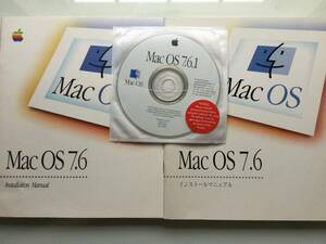 激レア！Mac OS 7.6.1 @正規版@ マニュアル日英2冊付き