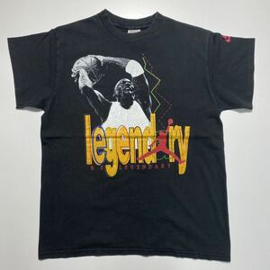 【XL B】90s NIKE AIR JORDAN Legendary Print Tee 90年代 ナイキ エア ジョーダン プリント Tシャツ 銀タグ ボーイズサイズ USA製 G969