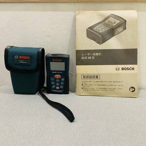 【K-28795】1円～ BOSCH レーザー距離計 DLE40 ボッシュ 通電未確認 距離測定器 本体 キャリングバッグ付き 携帯型 現状品