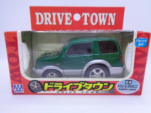 ドライブタウン/プルバックカー▲パジェロ ミニ PAJERO MINI（緑）三菱