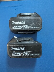 マキタ makita 18v BL1860B 純正バッテリー　2個