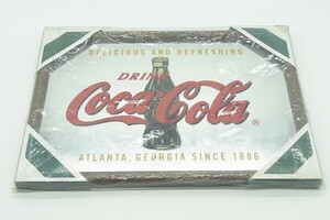 O24-4 Coca-Cola コカ・コーラ ミラー 壁掛け インテリア オブジェ サイズ約23㎝×31㎝