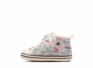 Peanuts Convers KIDS All Star CP V-1 "White" 13cm 37303050