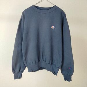 90s vintage チャンピオン　ロゴ刺繍　スウェット　トレーナー　古着　アメカジ　刺繍　Champion 長袖