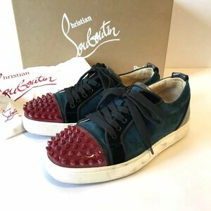 Christian Louboutin クリスチャンルブタン LOUIS JUNIOR SPIKES WOMAN FLAT PATENT スパイク スタッズ ローカット スニーカー size:35.5