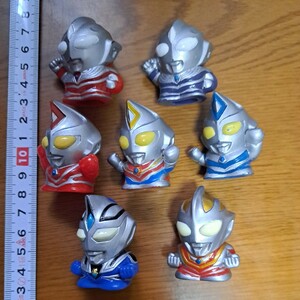 ウルトラマンティガ ウルトラマンダイナ ガイア アグル ウルトラヒーロー 絶版等 指人形 ソフビ フィギュア セット