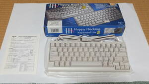 PFU PS/2接続 Happy Hacking Keyboard (HHKB) Lite2 US配列65キー キーボード 白 PD-KB200W/P 動作品