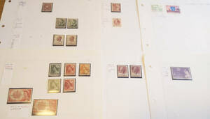 オーストラリア、ジャージー島　使用済み切手１９５０年～１９５７年発行１９枚 長期保管品
