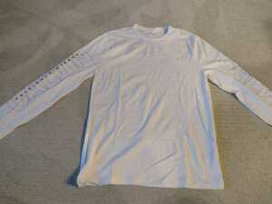 USA購入 カルバン クライン ジーンズ CALVIN KLEIN jeans 長袖 ティー Tシャツ 袖ロゴ ホワイト 白色 Mサイズ L 新品未使用