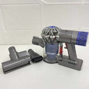 163☆【通電確認済】dyson ダイソン コードレス クリーナー V6 trigger HH08 サイクロン 掃除機 ハンディ アタッチメント2点付き ☆