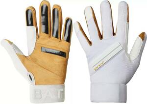 ★USサイズ S（日本Mサイズ）★ ウォースティック バッティンググローブ Warstic Adult Workman3 Batting Gloves ホワイト