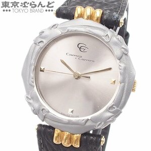 101679425 カレライカレラ Carrera y Carrera カバージョ シルバー SS レザー 腕時計 レディース 電池式