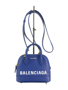 BALENCIAGA◆ハンドバッグ/レザー/BLU/519036