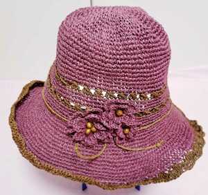 帽子★女性用★紫★ムーンバット★サイズM