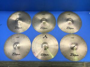 4【 Zildjian 】シンバル MEDIUM CRASH 18/45cm 6枚セット 音楽機材 器材 ドラム 打楽器 120