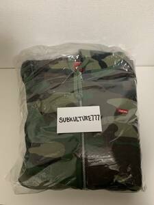 【新品】SUPREME シュプリーム Zip Up Hooded Sweatshirt Camo Thermal XL BOX Logo Camouflage