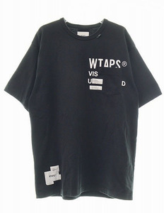 ダブルタップス WTAPS 21SS INSECT 02 S/S COPO BLACK 3 211ATDT-CSM12 インセクト ショート スリーブ Tシャツ【ブランド古着ベクトル】240