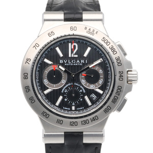 ブルガリ ディアゴノ プロフェッショナル 腕時計 時計 ステンレススチール DP42SCH 自動巻き メンズ 1年保証 BVLGARI 中古 美品