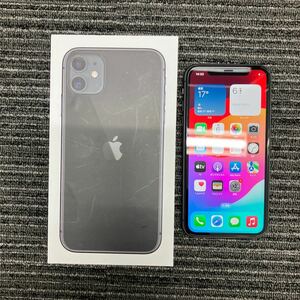 ★7【中古】SIMロック解除済み★au★iPhone11 64GB☆MWLT2J/A★利用制限判定○★ブラック★au★バッテリー93%★352914115917102★SIMフリー