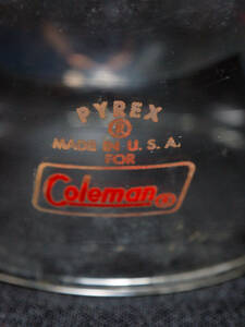 Coleman コールマン PYREX パイレックス　ビンテージ　グローブ レッドレター 赤文字 200 200A 200B 201 202 242に使えます　５