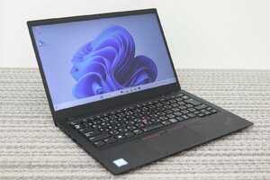 N【i7第8世代】lenovo / ThinkPad X1Carbon 6th / CPU：core i7-8550U@1.80GHz / メモリ：8GB / SSD：512GB / Windows11 Pro