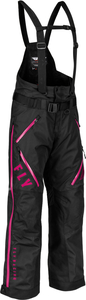 女性用 Mサイズ FLY RACING フライ レーシング 女性用 カーボン ビブ パンツ ブラック 黒/ピンク MDl