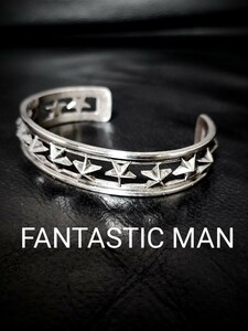 美品 FANTASTIC MAN ファンタスティックマン Silver925 シルバー 星 スター バングル ブレスレット アクセサリー ナバホ ネイティブ