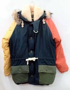 NIGEL CABOURN ナイジェル ケーボン CRAZY EVEREST PARKA クレイジー エベレスト パーカー ダウンジャケット XL マルチカラー 冬