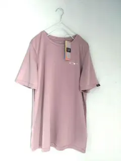 新品【大きいサイズ】Op薄ピンク色メッシュ吸汗速乾UVカットTシャツLL