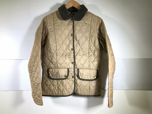 Barbour バブアー キルティングジャケット サイズ UK10 ベージュ系 ジャケット 上着 レディース ユーズド