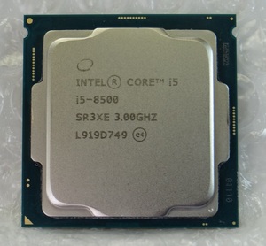 【管CP072】送料無料♪　CPU Intel Core i5-8500 SR3XE 3.00GHZ　LGA1151　☆中古動作確認済☆