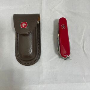 【 VICTORINOX ビクトリノックス アーミーナイフ(外語取説付)＆WENGER ウェンガー ケース 】