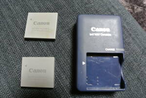Canon　充電器　CBー2LV、バッテリーNVー4L2個