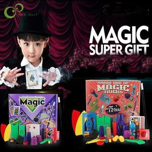 ジュニアマジックセット子供のための手品のおもちゃ DVD キットのおもちゃ子供ボーイズマジック実行小道具 DJ1299