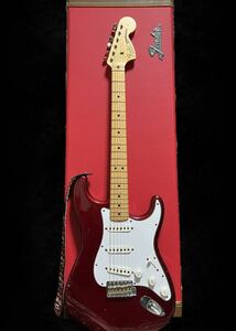 Fender custom shop MBS mark kendrick 1968 STRATOCASTER RELIC & Fender Classic Series Wood Case Strat/Tele, Fiesta Red 