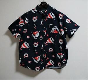 送料無料！【新品】サイズ:XL J.CREW ALWAYS ジェイクルー short-sleeve vintage twill shirt in navy nautical print ボタンダウンシャツ2