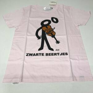【Tシャツ】PAPERBACK by Dick Bruna XSサイズ ピンク / ZWARTE BEERTJES @O-42