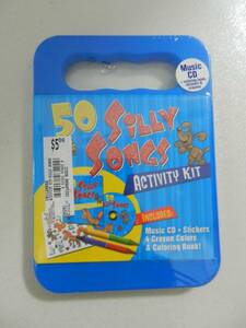 【英語CD】50 SiLLY SONG ACTIVITY KIT ★ Music CD、Stickers 4Crayon clolors、 Coloring Book付