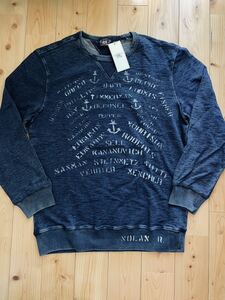 希少　新品　RRL “Indigo Dyed Sweat” M インディゴ スウェット ステンシル ミリタリー Ralph Lauren ヴィンテージ　ダブルアールエル　