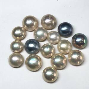 L04-0042 16点まとめ☆マベパールルース 30.1g 150.5ct ( マベパール pearl 半円真珠 裸石 宝石 jewelry )