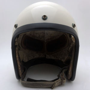 送料無料 1957 初代 Wストラップ BELL 500-TX IVORY 61cm/ビンテージヘルメットベル500txj白r-trtmagnummchalマックホール60s70s