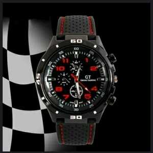 新品　腕時計　スポーツ　ビジネス　黒 　赤　6