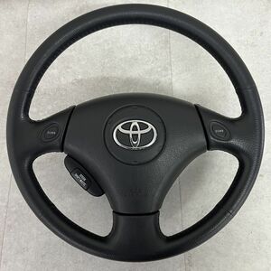 TOYOTA トヨタ純正 NOAH ノア 60系 AZR60G AZR65G 前期 純正 革 ステアリング ハンドル ASSY スイッチ付き S240201-108