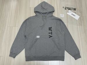 WTAPS23SS DESIGN 01 HOODY COLLEGE ASH GRAY 希少Sサイズ 01 グレー