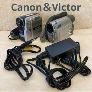 ビデオカメラ 2台セット Canon iVIS DC300 & Victor