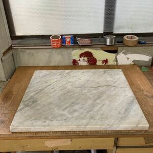 ※ひびあり 天然石 大理石 マーブル こね台 のし台 めん台 厨房器具 70cm x 60cm x 厚さ3cm 業務用 製菓