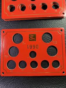 1990年 (平成2年) 記念コイン、貨幣フォルダー 【5枚セット】